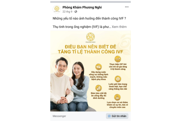 Quảng cáo phòng khám tối đa màn hình 