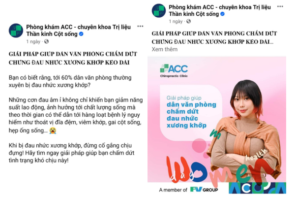 Quảng cáo phòng khám sử dụng số liệu cụ thể 