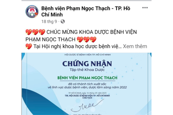 Bài quảng cáo giới thiệu giải thưởng 