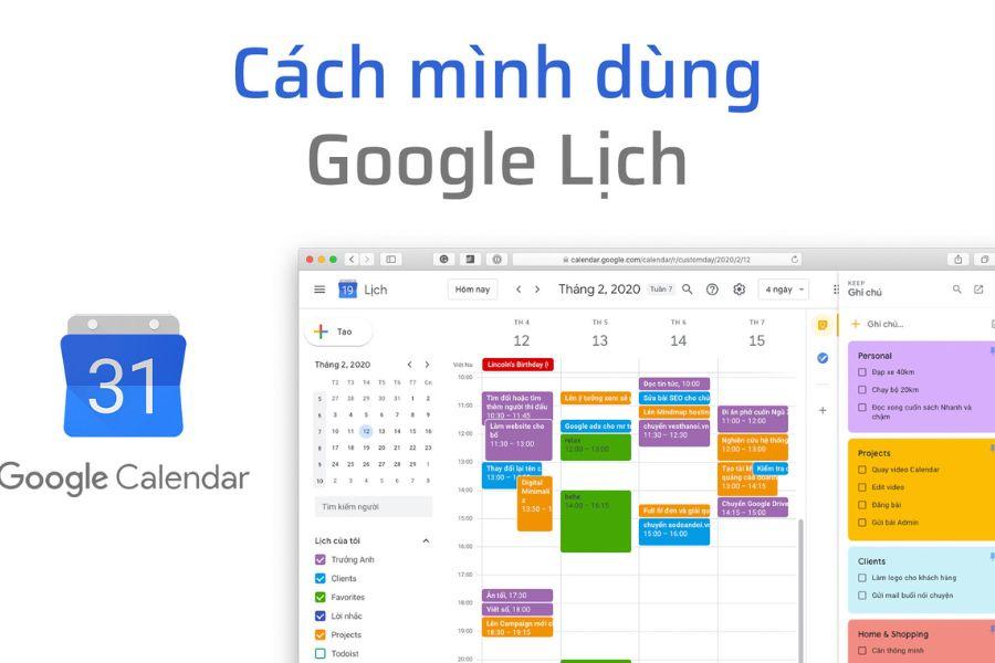 Sử dụng Google Calendar trong quảng cáo phòng khám răng 